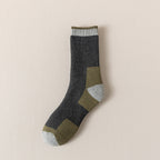 Men Fleece Lined Padded Warm Keeping Terry-loop Hosiery Wool Socks