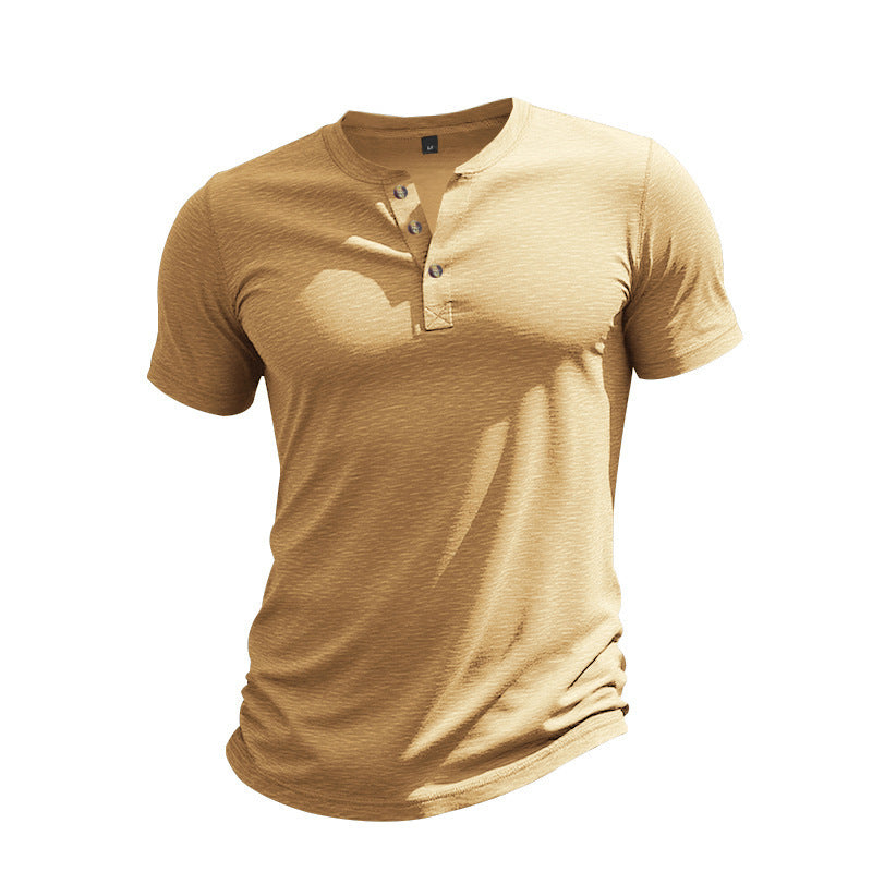 Bamboo Shirt Short Sleeve Yellow