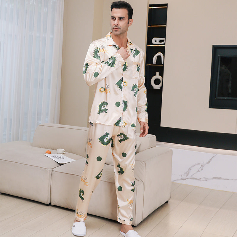 Ice Silk Pajama Set