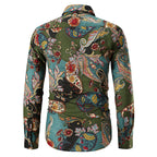 Printed shirt with long sleeves