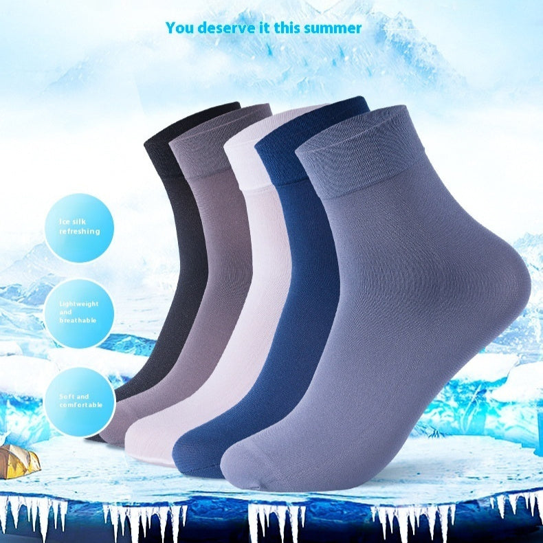 Mid-calf Length And Breathable Business Men Socks