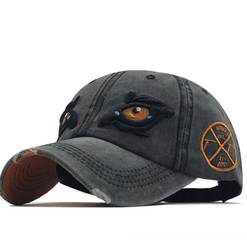 Eyes Baseball Cap Black adjustable