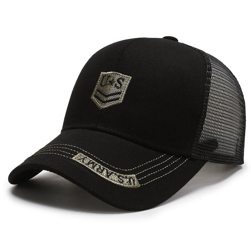 Camouflage Army Cap Black