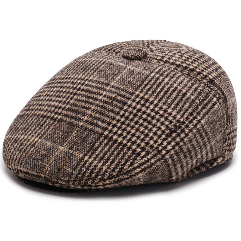 Bailey Cold-proof Plus Velvet Forward Ear Protection Old Man Hat Brown