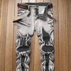 Slim Fit All-match Gray Jeans Gray