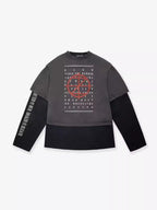 Male Personality Totem Letter Print Sweatshirt Totem