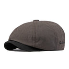 Spring And Summer Thin Breathable Octagonal Cap Male Brown 56to60cm