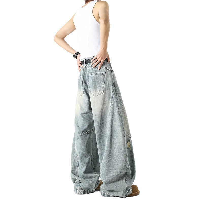 High Street Washed Machete Jeans