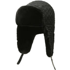 Old Man Hat Winter Warmth And Velvet Ear Protection Black