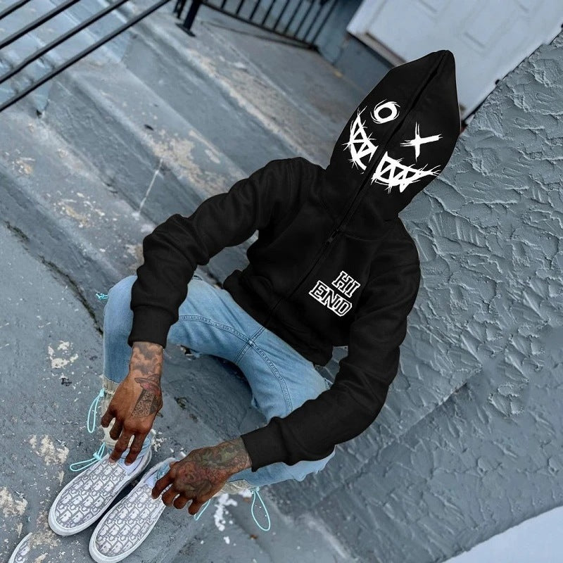 Fashion Letter Sweatshirt Black