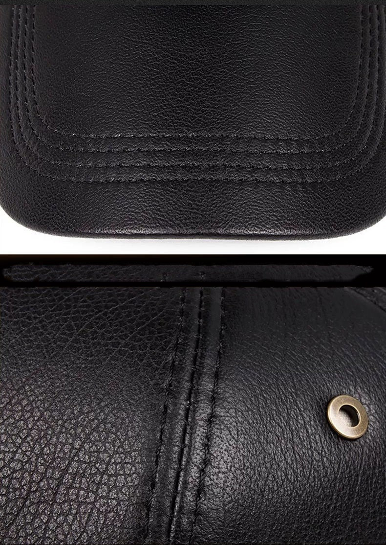 Sheepskin Leather Men's Hat