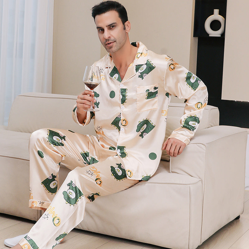Ice Silk Pajama Set Pink