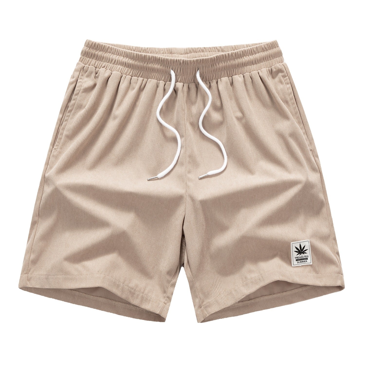 Drawstring Leisure Shorts Khaki