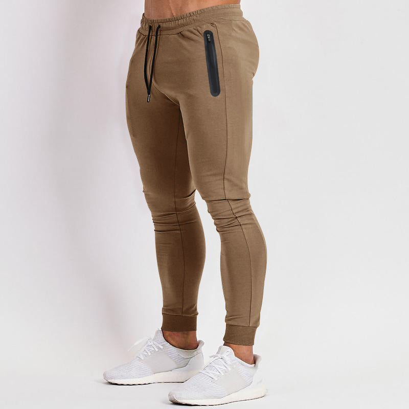 Casual Sports Trousers Fitness Running Pants Khaki
