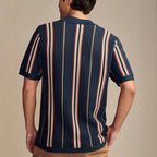 Hollow-out Knitted POLO Cardigan
