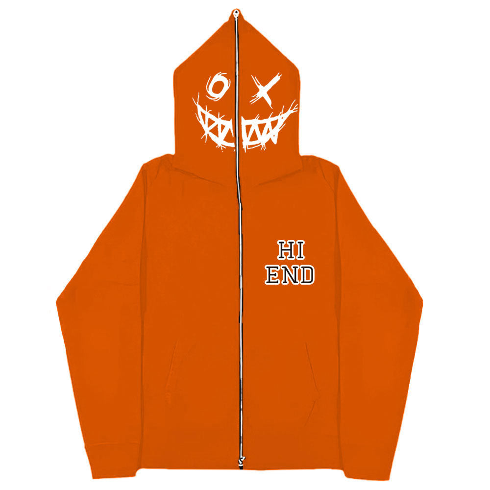 Fashion Letter Sweatshirt Orange
