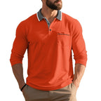 Long-sleeved Men's Polo Shirt