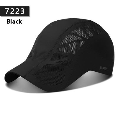 Summer Sun Protection Quick-dry Baseball Cap Black
