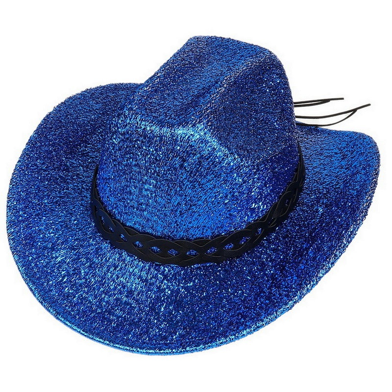 Nightclub Party Hat Flat Top F Royal Blue M56to58cm