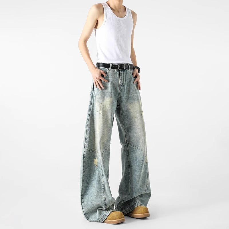 High Street Washed Machete Jeans Light Blue