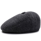 Bailey Cold-proof Plus Velvet Forward Ear Protection Old Man Hat Black