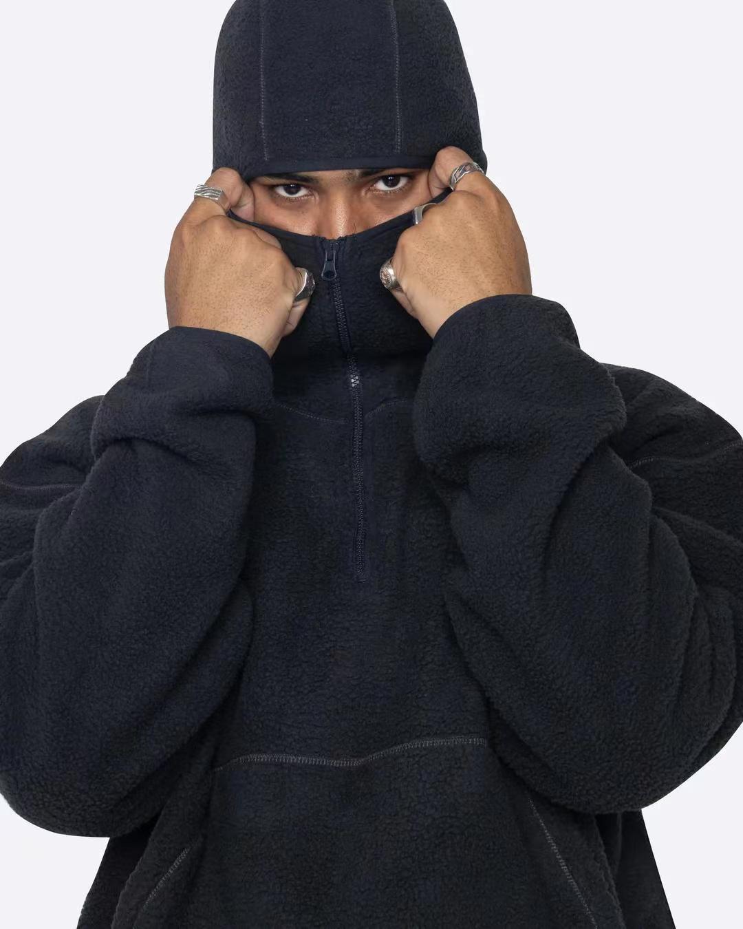 Trendy Casual Brushed Hoody Zipper