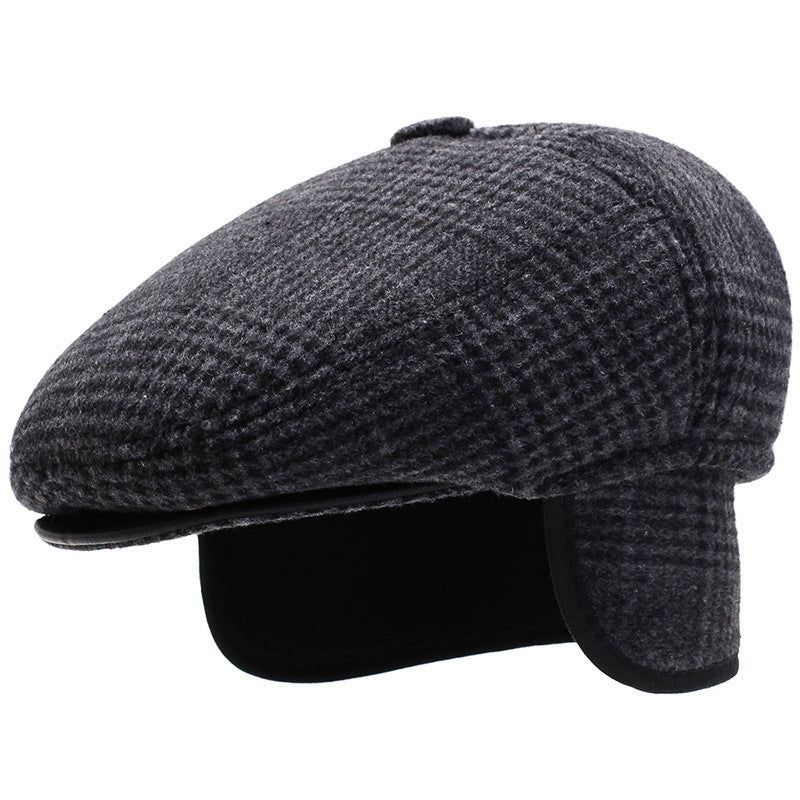 Bailey Cold-proof Plus Velvet Forward Ear Protection Old Man Hat