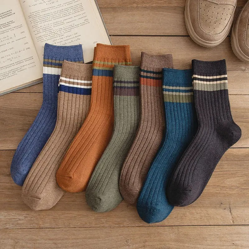 Mid-calf Academic Style Socks