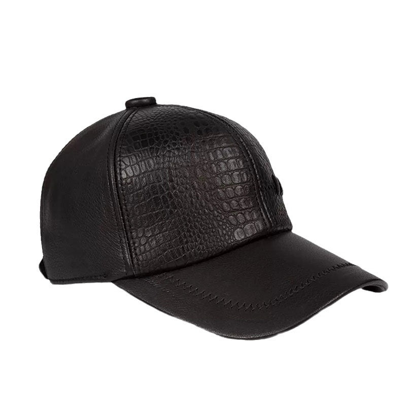 Casual Men's Leather Hat