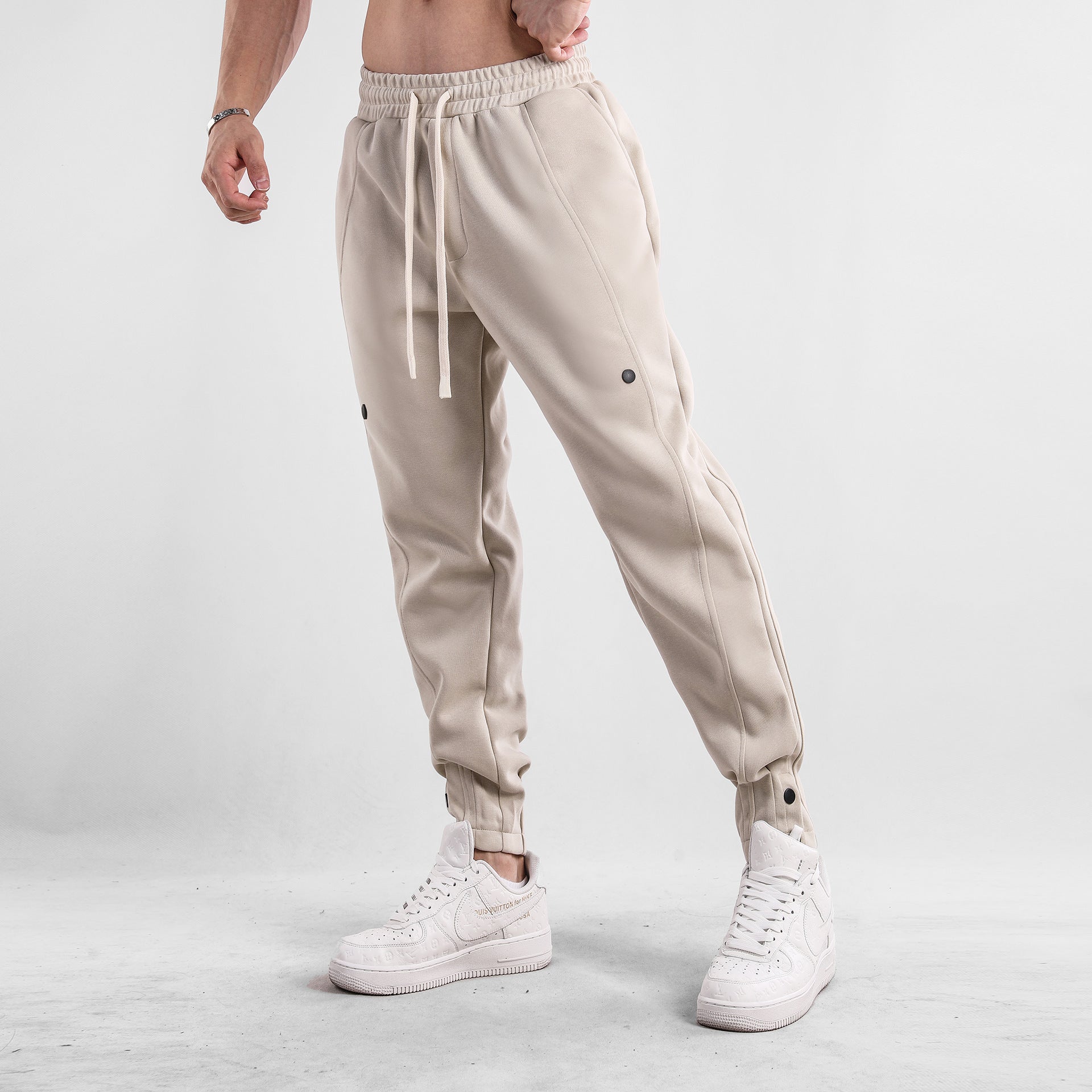 Leisure Sports Loose Trousers Apricot