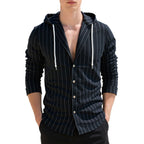 Slim-fit Hood Cardigan Shirt