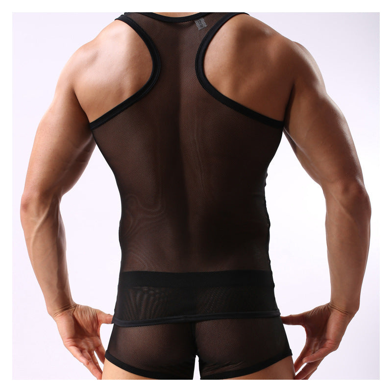 Transparent Cutout Mesh Underwear