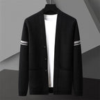 Long Sleeved Cardigan Sweater Black