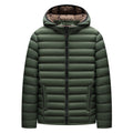 Lightweight Down Cotton-padded Jacket Storage Rib Coat Army Green