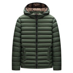 Lightweight Down Cotton-padded Jacket Storage Rib Coat Army Green