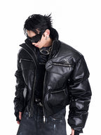 Design Stand-up Collar Thick Short Cotton Coat Jacket