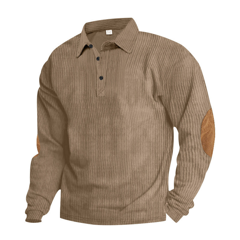 T-shirt Long Sleeve Corduroy Brown