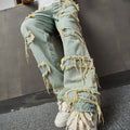 Retro Wide Leg Jeans Blue