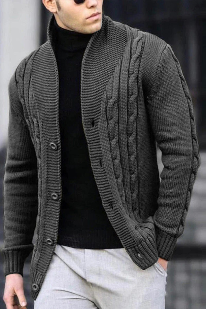 Autumn Sweater Coat Dark Gray