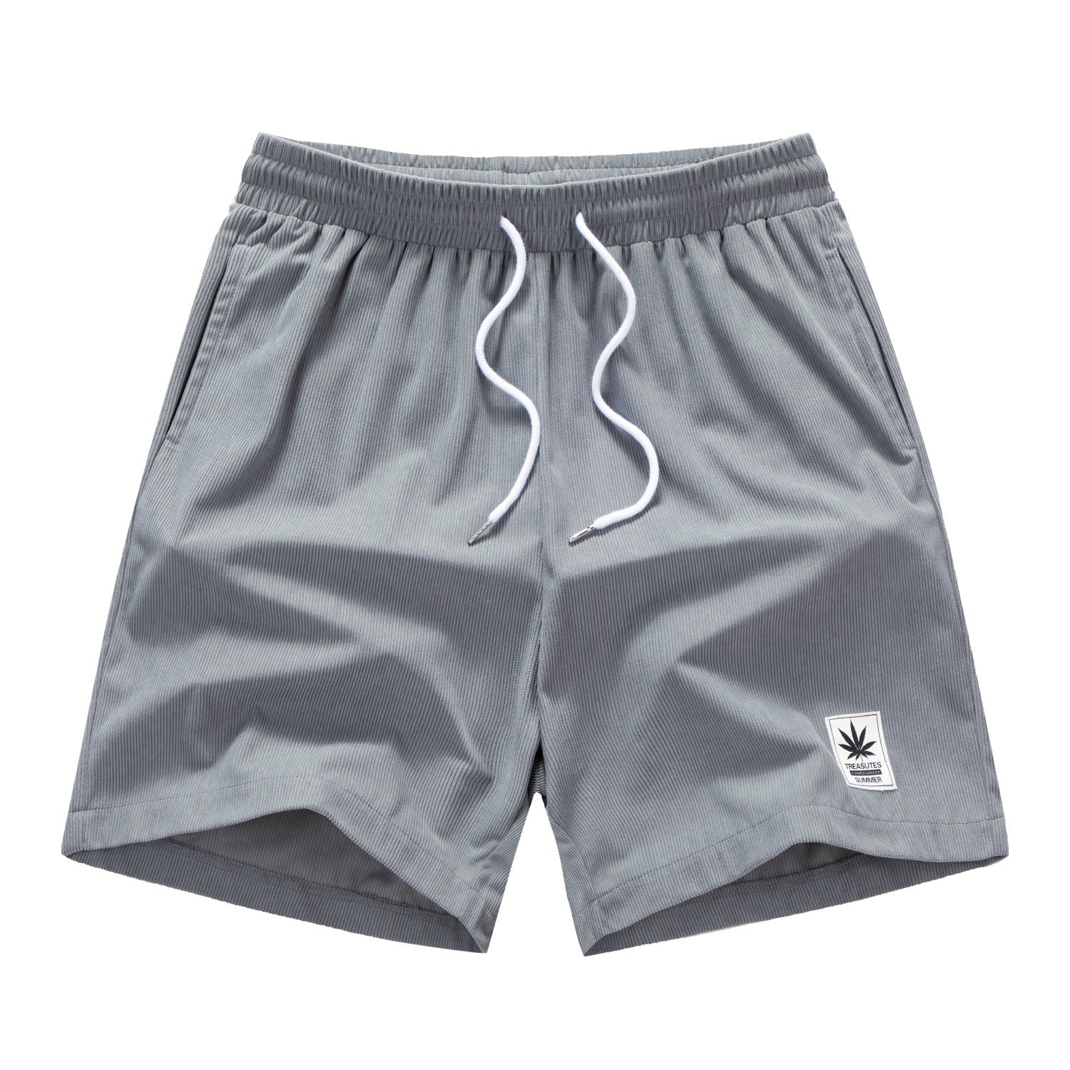 Drawstring Leisure Shorts Gray