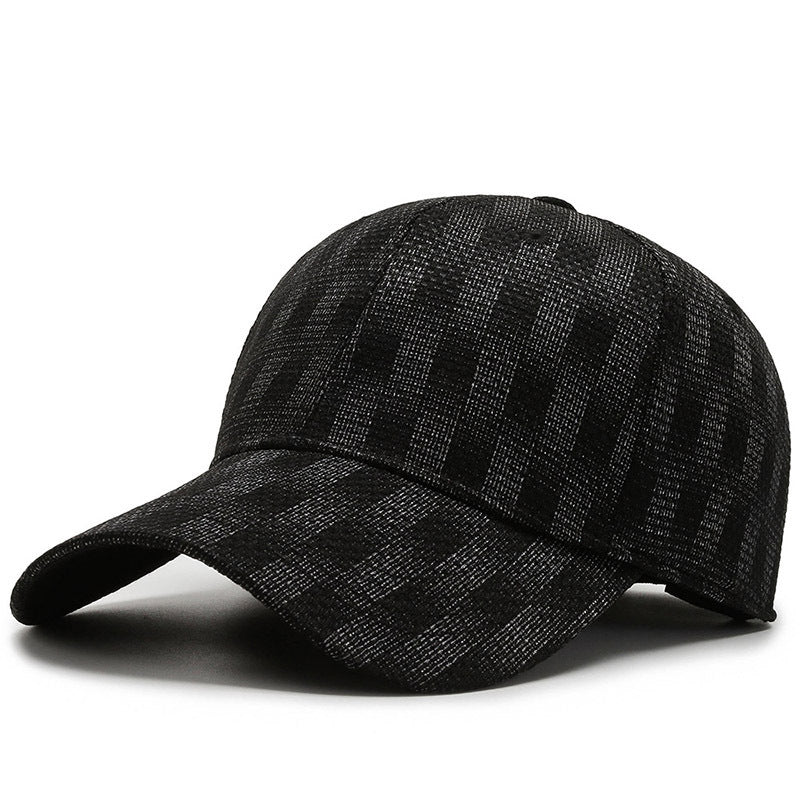 New Elastic Size Full Sealing Sun Hat Black Elastic 57to 58
