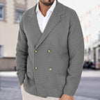 Cardigan Fallwinter Slim Lapel Double Breasted Sweater