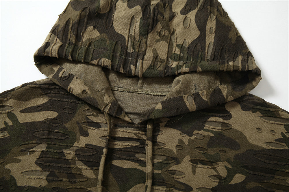 Camouflage Sweater Loose Casual Camouflage Top
