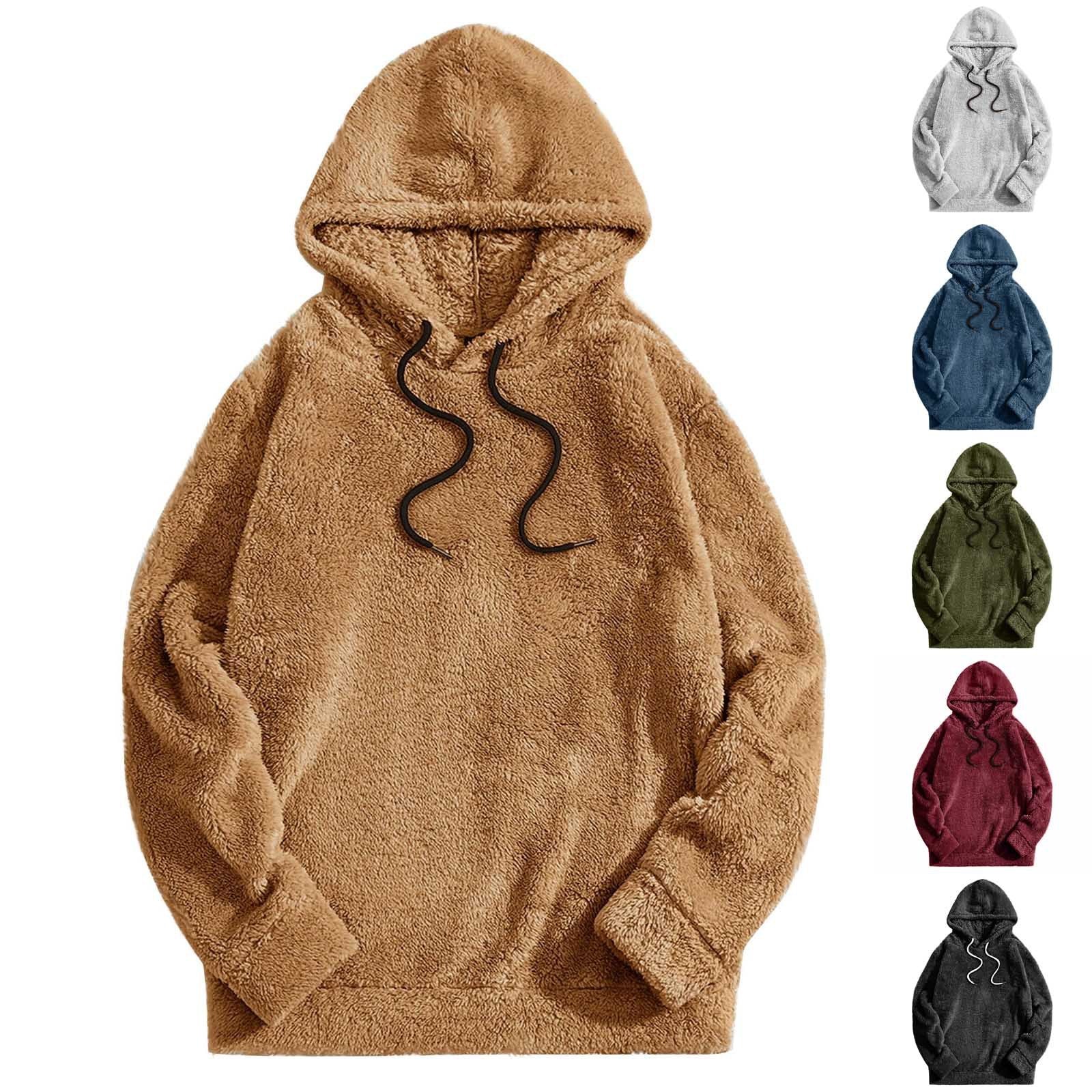Thickening Double-sided Velvet Casual Loose Long-sleeved Hooded Sweater