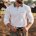 Long-sleeved Men's Polo Shirt