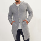 Mid-length Pocket Cardigan Sweater