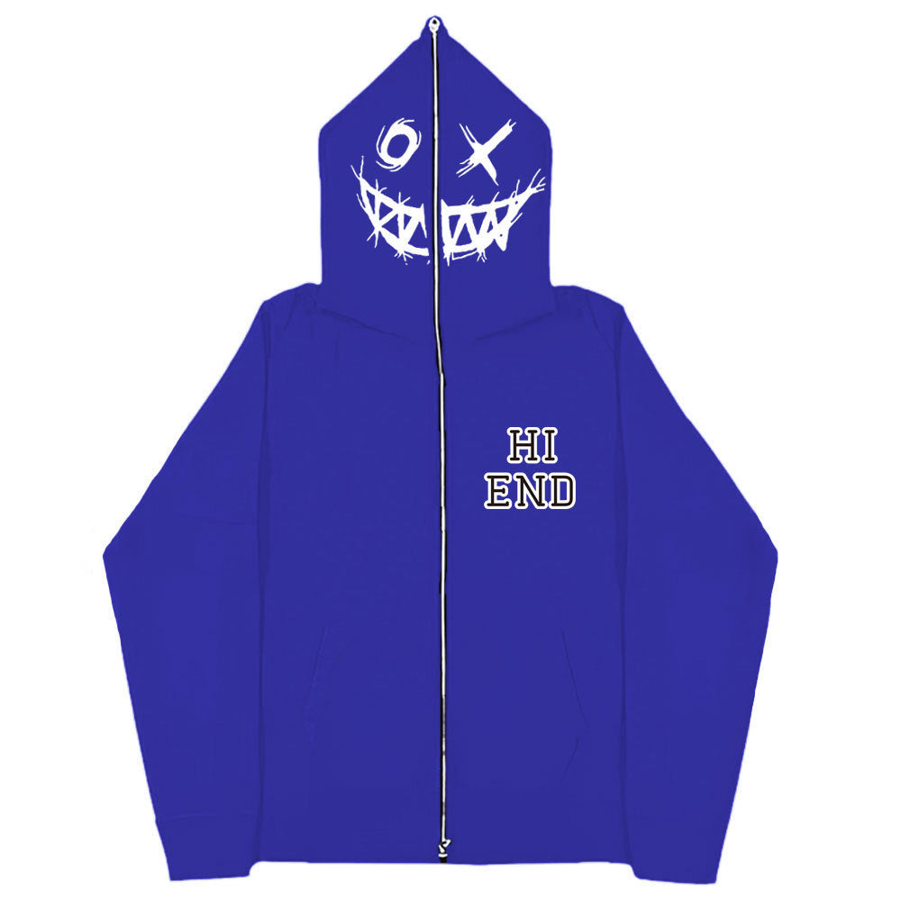 Fashion Letter Sweatshirt Blue