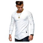 Slim Fit Round Neck Long Sleeves T-shirt