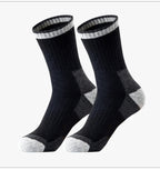 Men Fleece Lined Padded Warm Keeping Terry-loop Hosiery Wool Socks