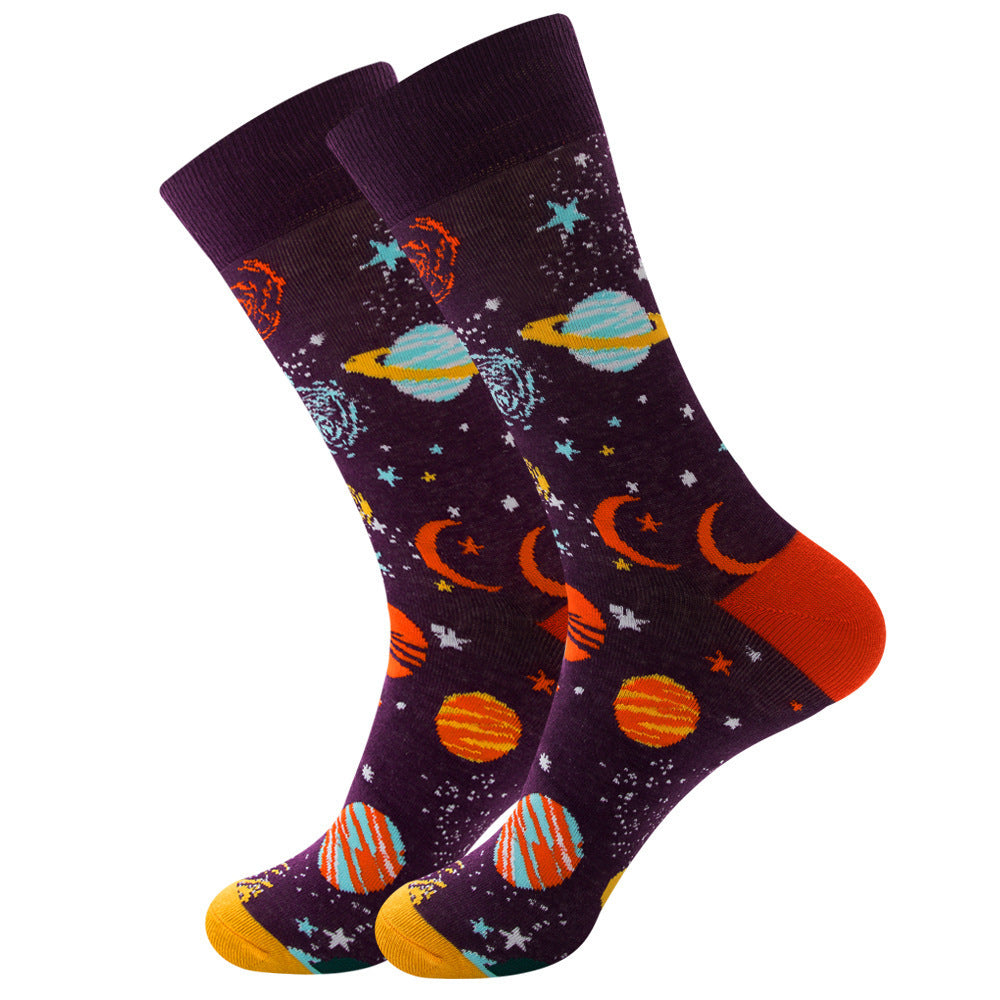 Astronaut Men's Socks Purple planet 38yards or 45yards